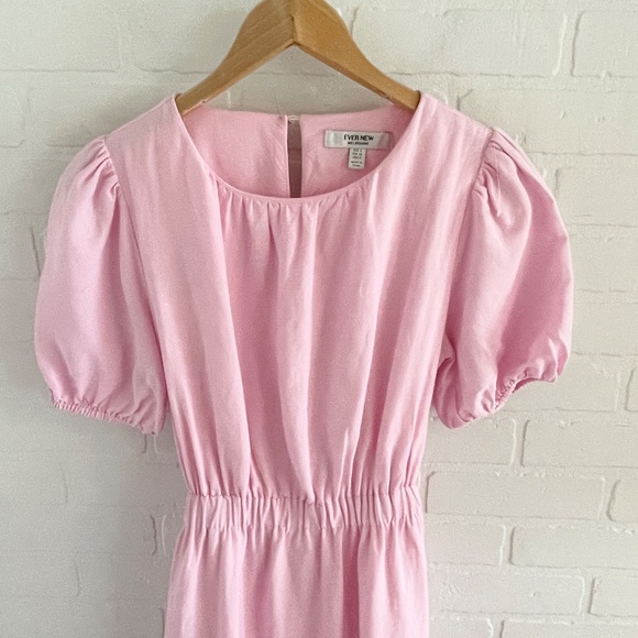 ForEver new Melbourne Midi dress High low Coquette Feminine Baby pink 4 - Picture 6 of 16
